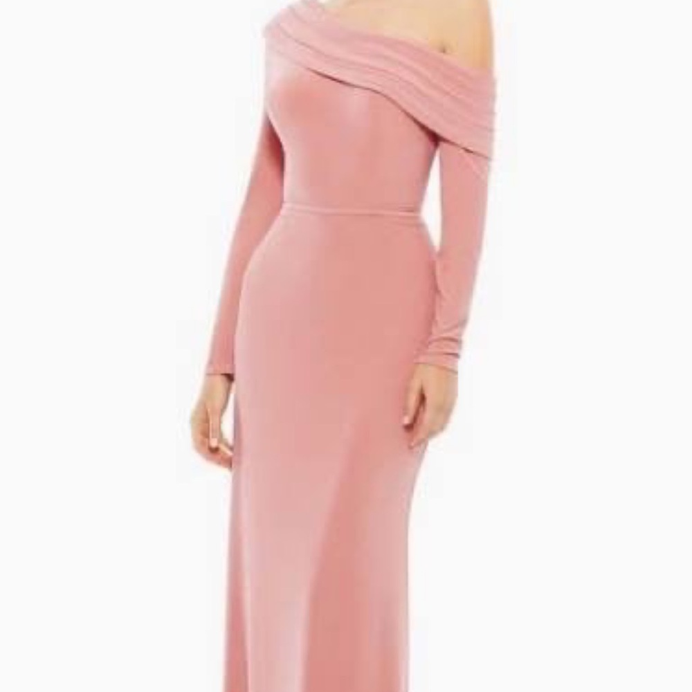 Mac Duggal One Shoulder Pink Gown